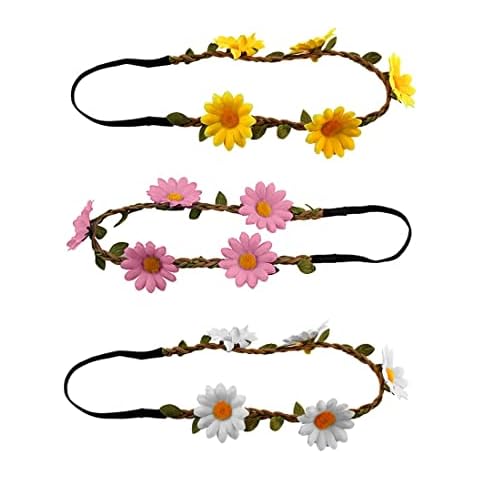 Diademas de Corona de Girasol Multicolor REQAG Cover