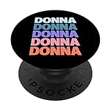funny modern repeated text design donna popsockets popgrip intercambiabile