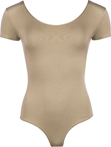 Preisvergleich Produktbild WearAll - Damen elastischer Body Top - Mokka - 36-38