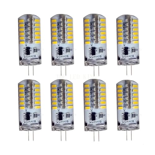 LED���C�g�A 10 �� G4 12V LED �����v 3 ���b�g 4 ���b�g 5 ���b�g�g�E�����R�V�d���蓔�V�����f���A 3014 SMD G4 Led Bombillas 360 �r�[���p LED �d�� �A�������d��(12V�y3W�z,Warm Whi