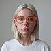 LONDON MOLE® Vegas fashion glasses | Zero's with clear lenses | Cool oversized square/rectangular/trapezoidal shaped frames | Men’s Women’s Unisex | Spring hinges