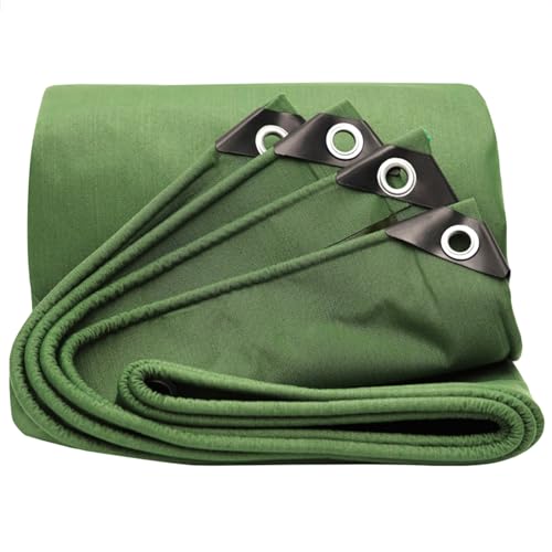 AIXILAN Lona de Lona Resistente, Lona Verde Resistente for Invernadero, balcón y jardín. Resistente al Agua y con Ojales metálicos. 1 x 2 m, 2 x 2 m, 2 x 3 m, 2 x 4 m, 3 x 5 m.(4x4m(13.1ftx13.1ft))