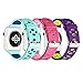 UMTELE Soft Silicone Replacement Band Sport Strap with Ventilation Holes for Apple Watch Nike+, Series 2, Series 1, Sport, Edition, 3 Pack