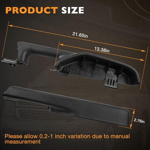 HQPASFY Passenger Right Side Front Door Armrest Handle Compatible with 1999-2006 Chevy Silverado Suburban 1500 2500 Tahoe, GMC Sierra Yukon, Cadillac Escalade Replace# 12472876 Black by HQPASFY - Used condition - Image 7
