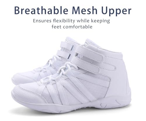 Chaussures de compétition de pom-pom girl blanches souples pour fille - 5