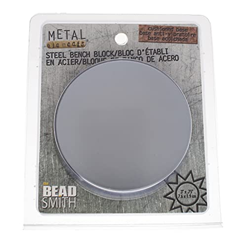 The Beadsmith Steel Bench Block, Metal Elements, Chrome Plated Mirror Finish - Image 2