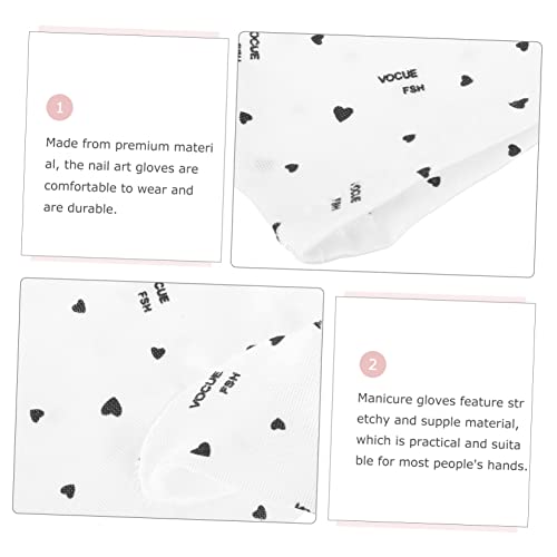 DOITOOL 10 Pares De Luvas Para Unhas Acessórios Para Manicure Acessórios Para Gel Anti-UV Luminária
