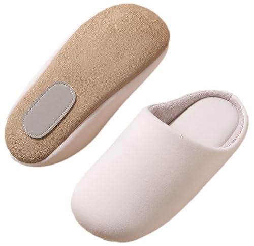 Women Men Cozy Slip-on House Shoes Soft Plush Lining Anti-Slip Platform Slippers Lightweight Indoor Outdoor Slippers2