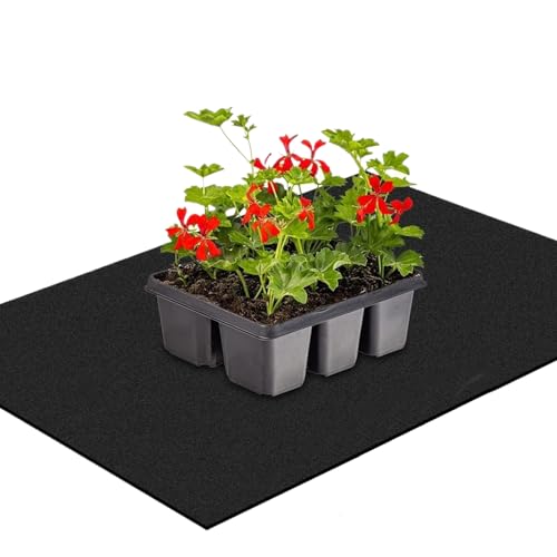 キャピラリーマットパッド - 厚手散水シート 水耕栽培ウィッキングフェルト | ポータブル植物灌漑システム 軽量 屋内温室 ガーデニングアクセサリー 屋内および屋外の温室用