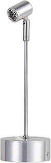 Baluue LED-Innenstrahler 20,9 x 7 x 3,3 cm Silber – Akku-Betrieb Ein/Aus-Schalter Gleichmäßige Lichtverteilung – für Vitrinen Schränke Wohnzimmer Küche für Akzentbeleuchtung