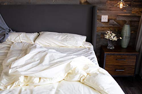 Thomas Lee 500 Thread-Count Percale, Us-Grown Pima Cotton, Set Of 2 Pillowcases, Ivory Queen/Standard Pillowcases For Bed #TOP1