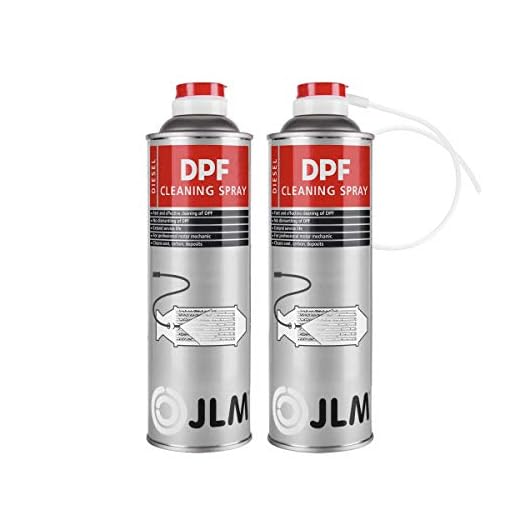 JLM Diesel sotpartikelfilter (DPF) rengöringsspray 2 x 400 ml (800 ml) | JLM DPF spray 2 flaskor