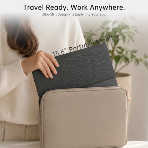 Image of 15.6 inch Portable Monitor Touchscreen, FHD 1080P IPS USB-C External Monitor, Ultra Responsive 10-Point Touch Laptop Second Screen, Lightweight Travel Monitor for Windows PC