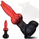 Dog Knot Dildo 23.8cm Monster Analdildo Fantasy Anal Toy mit Starkem großem Saugnapf Realistischer Animal Analplug mit Dickem Breiter Silikon Dildoschwanz für Männer Frauen Paare Sexspielzeug Sextoy