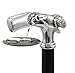 Cavagnini Italy - Custom Wooden Cane - Handmade Italian Walking Stick with Pewter Handle - Luxury Wood Canes for Men
