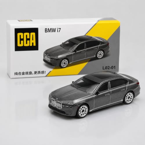 Image of Wizplex CCA Officially Licensed BMW i7 1:64 Scale Die Cast Metal Car - Collectible Alloy Luxury Electric Sedan Model with Free-Rolling Wheels, Display Showpiece for Kids 3+ & Car Enthusiasts