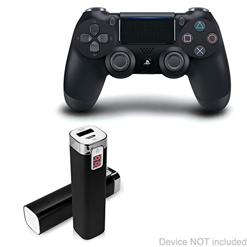 Charger for Sony PS4 DUALSHOCK4 Wireless Controller (Charger by BoxWave) - Rejuva Power Pack, 2600 mAh Compact Portable Power Bank Charger for Sony PS4 DUALSHOCK4 Wireless Controller - Jet Black