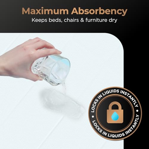 Image of Inspire Extra Large Super Absorbent Disposable Bed Pads for Incontinence Ultra Thick and Absorbent Bed Pads Disposable Adult | Puppy Pads | Pee Pads for Adults (Duramax 36 inch x 36 inch)