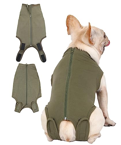 Image of Dog Surgery Recovery Suit - After Spay, Abdominal Wounds Post Surgical Recovery, Anti Licking Breathable Dog Onesies for Small, Medium & Large Pet, Alternative Bandages Cone E-Collar