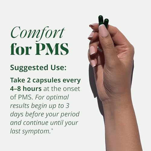 pms amp period relief - menstrual cramp relief no more period cramps mood swings or bloating pms supplement for happy hormones and period relief 40 count
