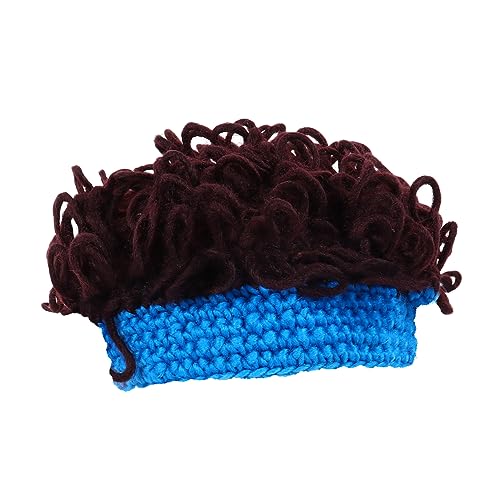 BESPORTBLE Boys and Girls Wig Hat Winter Knitted Baby Clothing Handmade Wig Cap for Photography Sessions