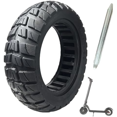 10X2.75-6.5 Scooter Tires, 70/65-6.5 Solid Tire, 10 Inch Scooter Tire, 10x2.70-6.5 Tubeless Tire Electric Scooter Wheels Replacement for Hiboy Max3 Alpha Evercross H5 Hover 1 Cover