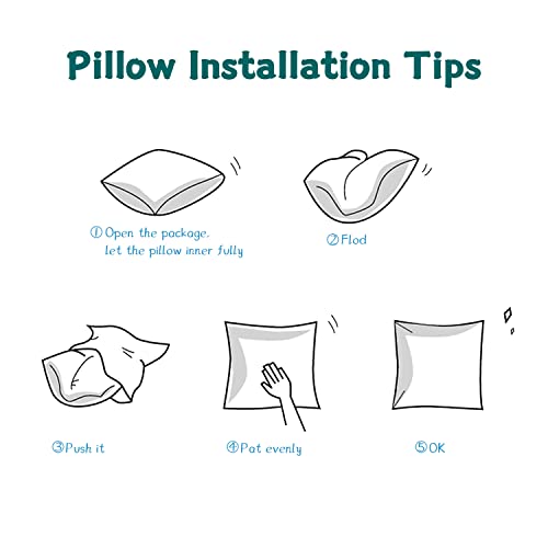 Autsky Throw Pillow Cover Velvet Vintage Body Textured Lumbar Decorative Throw Pillow Cover 18X18 Inch Geometric Pillow Cover Cushion Cases Soft Boho Pillow Cover, Black&White #TOP7