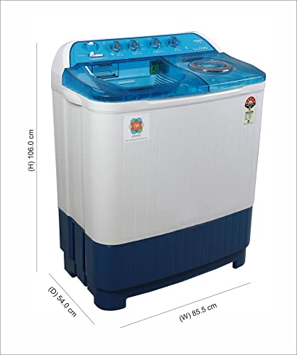 Image of Havells-Lloyd 8 Kg 5 Star Semi-Automatic Top Load Washing Machine (LWMS80BDB Blue, Active Soak)