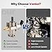 VANBOL High Pressure Fuel Pump Compatible with 2005-2015 Audi A3 A4 TT TTS Quattro, 2006-2013 Volkswagen VW Eos Golf R GTI Jetta Passat L4 2.0L Replace 06F127025J 06F127025K FI1504 (Premium Version)