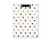 Blue Sky Clipboard Folio, Letter Size Paper Writing Pad Included, Hard Cover, 9.5" x 12", Dots Design