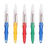 5pcs 3.6inches Stitch Eraser Thread Cutter, for Sewing Crafting Thread Removing,Seam Ripper,Small Clothes Tag Remover Seam Ripper,Plastic Seam Ripper Thread Stitch Remover Tool，Sewing Notion(4 Colors)