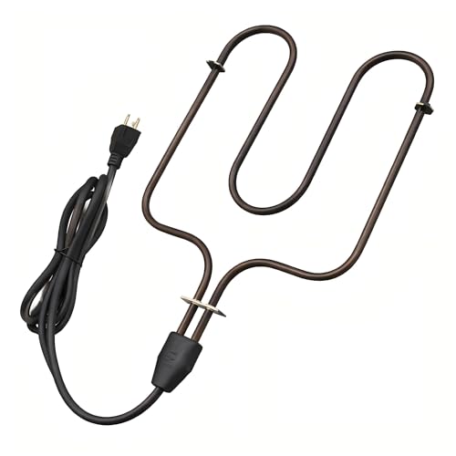 RQEWCBK 116‑7000‑0 Electric Heating Element for Brinkmann Gourmet Electric Smoker | Fits SmokeN Grill & SmokeN Pit | 1500W 120V Replacement Heating Element | Compatible with 810‑7080‑K / 810‑5290‑5