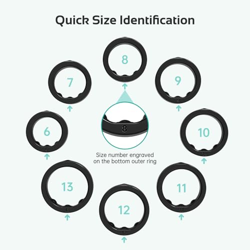 Image of Opove O Ring Sizing Kit - Size First Before You Buy, Choose from 8 Sizes - Sizes 6 to 13, Find The Perfect Smart Ring, Stylish Design, Only Compatible with O Ring Smart Ring