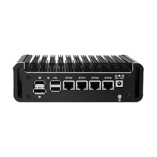 Boîtier Pare-feu J6413 contre les cybermenaces avec 4 ports LAN rapides