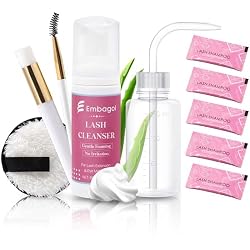 Lash Shampoo Concentrate Kit Lash Cleaning for Eyelash Extensions Anti-allergic Hypoallergenic and Non-irritation Cleanser for Salon & Home Use(Lash Shampoo Refill Kit)
