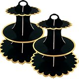Adecuado para todas las ocasiones: este soporte para magdalenas se puede utilizar como soporte de exhibición, decoración de boda para recepción, como Nochebuena, cena, villancicos, suéter feo, pan de jengibre, intercambio de galletas, panqueques, noche de pijama, baby shower, boda, cumpleaños, vacaciones, festival de invierno, etc.