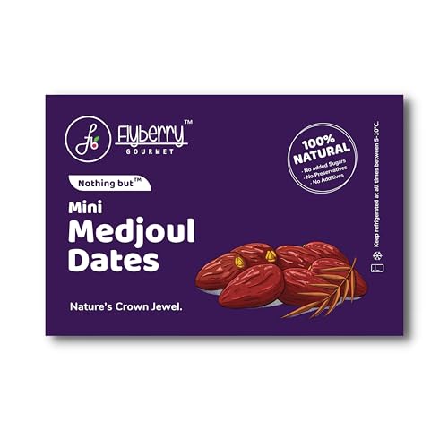 Image of Flyberry Gourmet Mini Medjoul /Medjool Dates (Khajoor /Khajur) 2.5kg Combo Offer Pack | 100% Natural | Rich in Calcium, Iron and Potassium | Instant Energy
