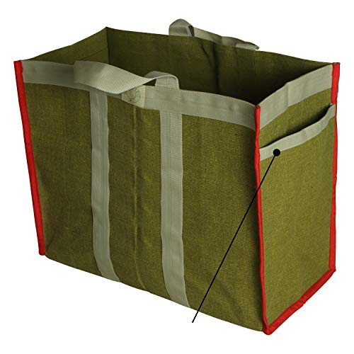 Image of (#B2B21CA L Eco Friendly Reusable Fabric Grocery Vegetable Shopping jhola Bag Heavy Canvas1pc only Large LxWxD 18x11x15 inch