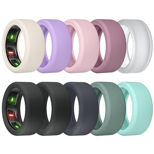 sylacor �����O�J�o�[ Oura Ring Gen 4/ Gen 3�p ���h�~ �L�k�� �V���R�� Oura �����O �P�[�X �v���e�N�^�[ �����Y ���f�B�[�X ���[�N�A�E�g �W���p (10�J���[-8, S (6/7/8/9/10))