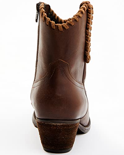 Shyanne Women's Sawyer Dolly Terra Cowboy Fashion Booties Round Toe Cognac #TOP4