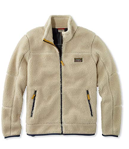 L.L.Bean(エルエルビーン) メンズ マウンテン・パイル・フリース・ジャケット 米国フィット・レギュラー Lサイズ ホワイト 0SDQ475006