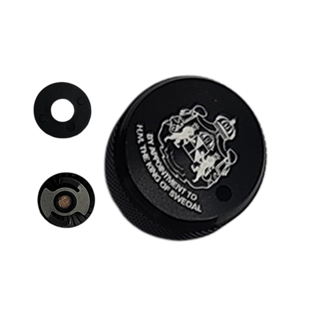 Spulenbremsknopf mit internem Sound-Kit für Abu Garcia 3354P5 Baitcasting-Rolle, Ersatzteile aus Aluminiumlegierung, Hellblau