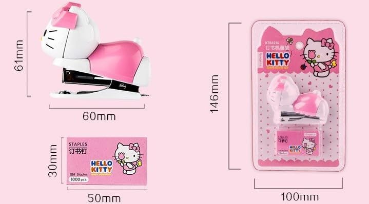 レア④ハローキティ ミニミニホッチキス&ホッチキス針…ピンク　新品未使用 レア④ハローキティ ミニミニホッチキス&ホッチキス針…ピンク
