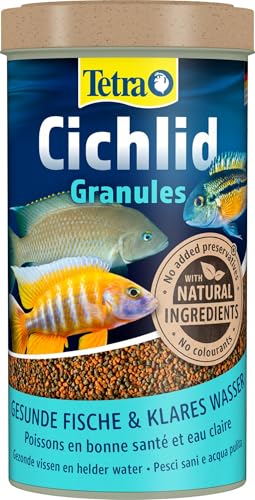 Tetra Cichlid Granules Aliment Complet pour cichlidés de Taille Moyenne Poissons eau douce tropicale, 500ml