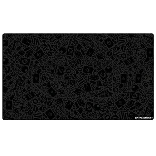 Doctor Frikistein Neoprene Play Mat | Tapete especializado para Juegos de Mesa, Dados y Cartas | 140 x 80 cm | Impermeable, Antideslizante y Enrollable (Gaming (Black))