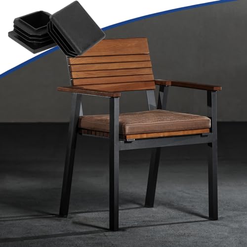 12 Stück Rohrstopfen 30x30 mm Schwarz Fußkappen Kunststoff Quadratischer Endstopfen Lamellenstopfen für Vierkantrohr Metallprodukte Stühle Regale Rohrabdeckung