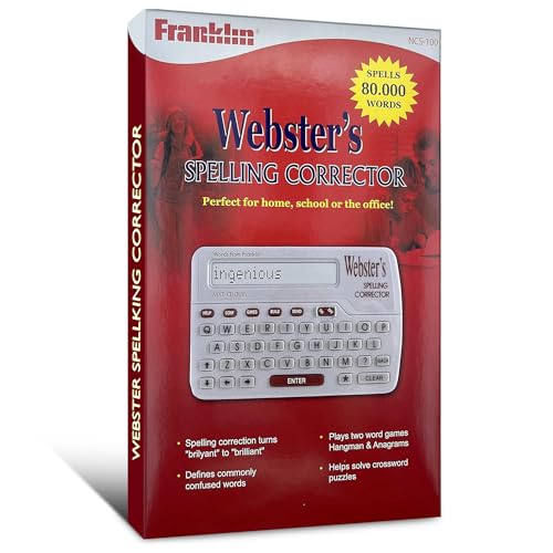 Websters Franklin Webster's Spelling Corrector NCS-100 Features Phonetic Spell Correction (Type The Word Like it Sounds). - 2