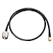 wlaniot SMA to PL259 Adapter Cable SMA Male to UHF Male PL-259 Coax Jumper Cable (2ft RG58) for Handheld HAM & CB Radio,Antenna Analyzer,Dummy Load,SWR Meter etc.