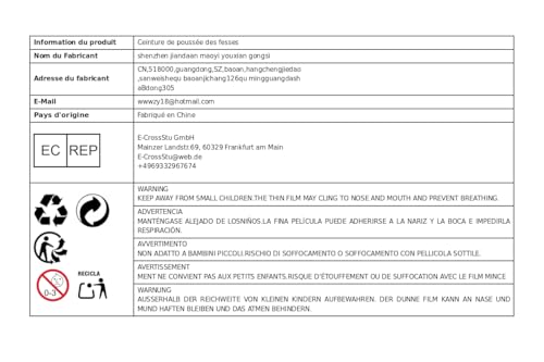 kowaku Cinto de impulso para bunda, faixa portátil para treinamento de mulheres e homens, cinto de q