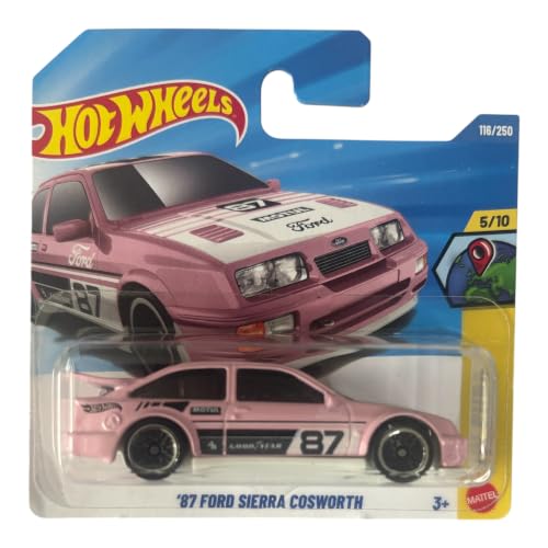 Hot Wheels Ford Sierra Cosworth 1:64 Rosa Modelo 2026 miniatura 1
